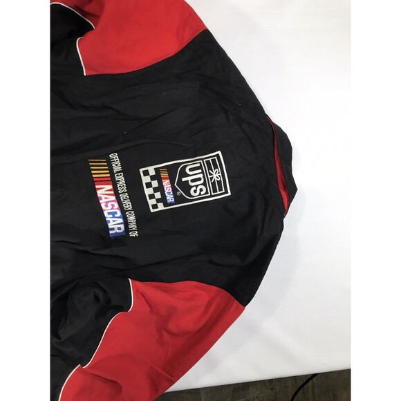 Vintage NASCAR 90’s Racing Jacket - Letterman Varsity -XXL - UPS  CUP - Black - Picture 9 of 10